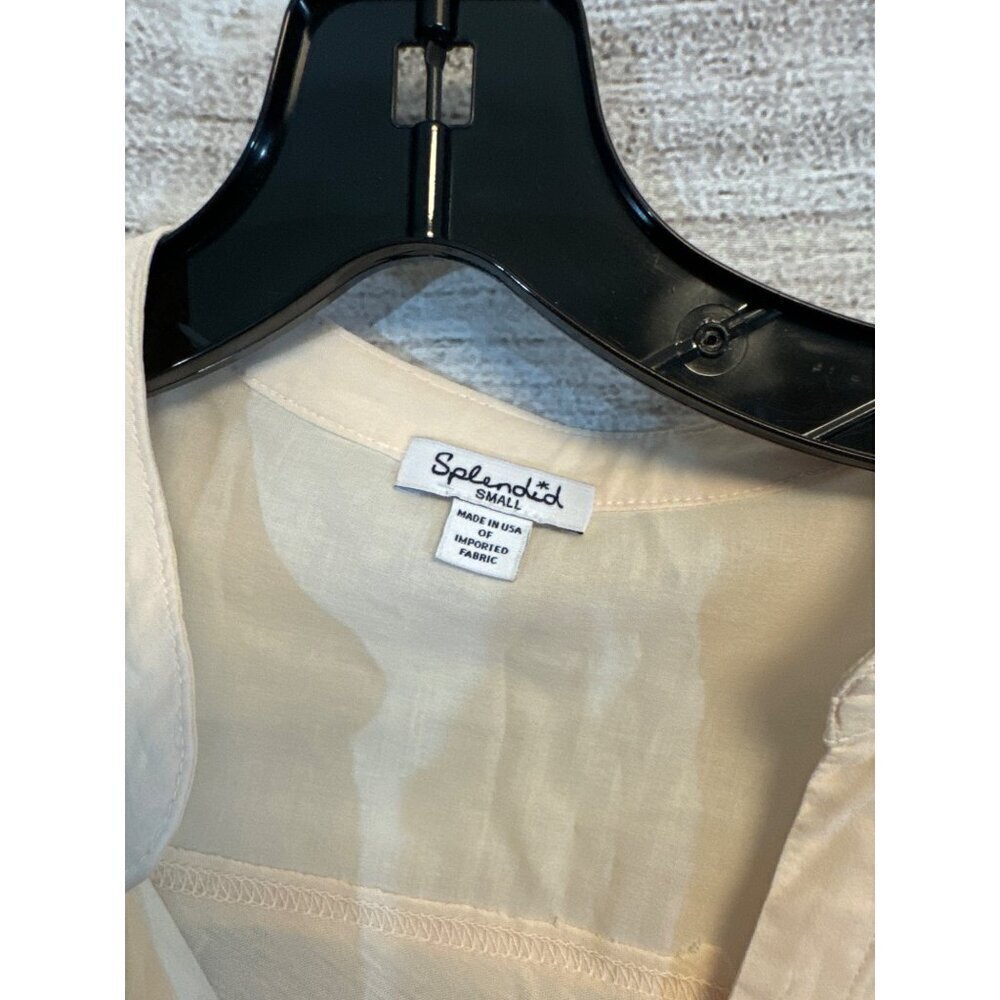 Splendid Sheer Button-Down Long Sleeve Shirt Size… - image 2